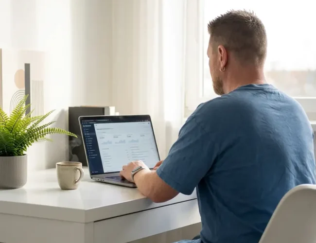 Modernes Webdesign aus Hamburg – flexibel und ortsunabhängig umgesetzt. Ich erstelle Websites für Selbstständige und Unternehmen mit Fokus auf Sichtbarkeit und Kundengewinnung.
