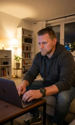 Webdesign Hamburg – Erstellung und Optimierung von Websites am Laptop